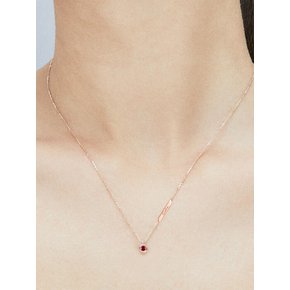 45º Birth Stone + Hexagon Name Plate Necklace Ver.1 (5월 탄생석 / 에메랄드 )