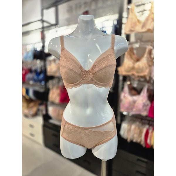 [시흥점] S 비너스) 안정적인 착용감의 풀컵 패드 브래지어/ 삼각팬티세트 VBR1493+VPT1493A-OB