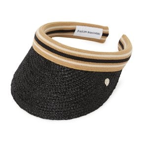 [부산점] 비앙카 8 스트라이프 여성 바이저 HAT52203 CHARCOAL BLACK STRIPE