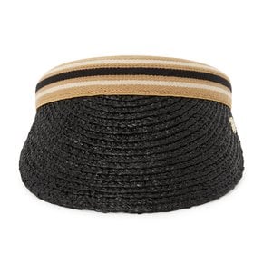[부산점] 비앙카 8 스트라이프 여성 바이저 HAT52203 CHARCOAL BLACK STRIPE