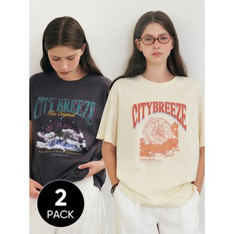 시티브리즈 2PACK 그래픽 반팔 티셔츠_4종