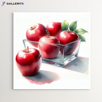 GALLERITS 생기 그림 사과 과일 인테리어 액자 두꺼비집가리개