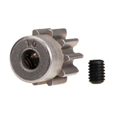  AX6746 Gear, 10-T pinion (32-p) (steel) (fits 3mm shaft)/ set screw