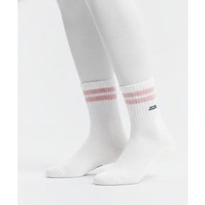 N265ASO040 스트라이프 미들 삭스 PINK N265ASO040022