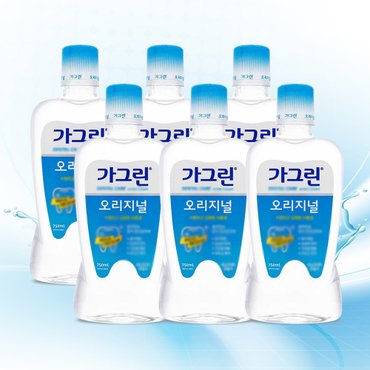  동아제약 가그린 오리지널 구강청결제 750ml x 6개