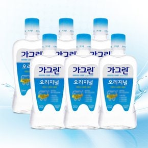 동아제약 가그린 오리지널 구강청결제 750ml x 6개