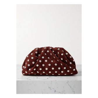 로플러랜달 로플러 랜달 베일리 가죽 트리밍 스터드 스웨이드 클러치 다크 브라운 46376663162937392