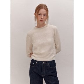 YAK BASIC WHOLE GARMENT PULL OVER KN (IVORY)