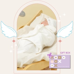 무소음 엔젤 스킨 스와들 파스텔