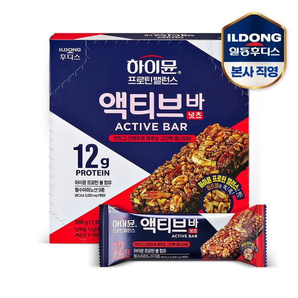 하이뮨 프로틴 밸런스 액티브 바 넛츠 50g 1박스(6입)