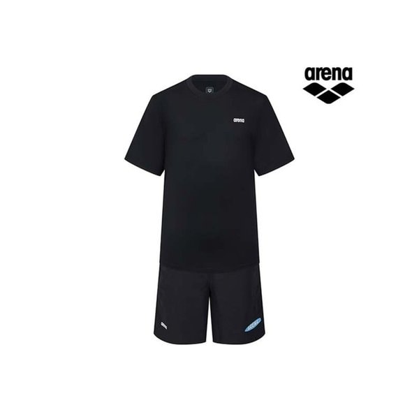 ARENA x 전황일 남아동 래쉬가드 세트 A6BB1BS92BLK