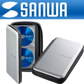 실버 SANWA 블루레이 지원 세미하드 CD DVD FCD-WLBD56S 케이스56매