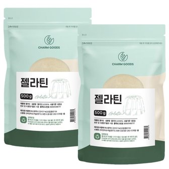  젤라틴 분말 가루 500g 2팩