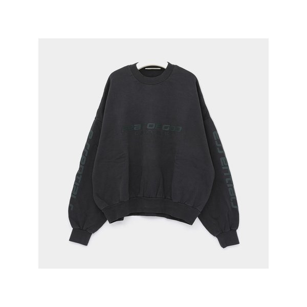 프린팅로고 에센셜 크롭 스웨트 남성 맨투맨 192HO256893F