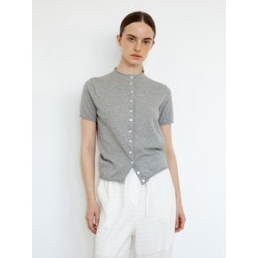 TIR HALF NECK COTTON CARDIGAN_3COLORS