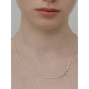 [Silver925] WE013 Rope chain silver necklace