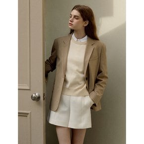 Basic two button jacket_Beige