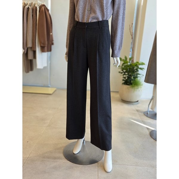 [여주점] [더 아이잗] 여성 원 턱 와이드핏 슬랙스 팬츠(IRBA0SL131)