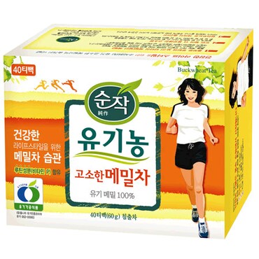 Qubridge 샘표 순작 유기농 메밀차 40T