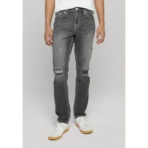 True Religion 트루 종교 로코 빅 인심 - 슬림 핏 진 디스토션 그레이 워시 7493524