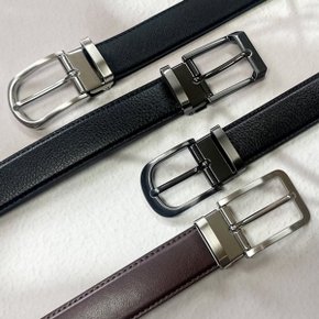 플럼도트 국산 폭3cm 소가죽 분리형핀벨트 허리띠_