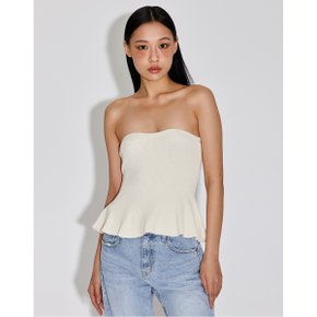 [TOPGIRL] FEMININE RIB-KNIT TUBE TOP_T316TP115(YG)