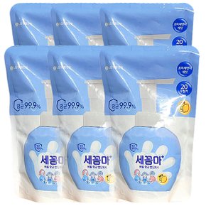 버블 항균 핸드워시 레몬향 200ml x 6개 리필