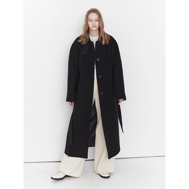 모우트 SINGLE BALMACAAN LONG COAT (moat black)