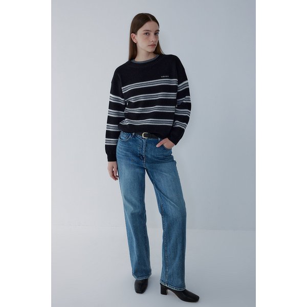 울 블렌드 투웨이 스트라이프 풀오버 7155450016199