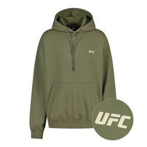 UFC 리플렉티브 로고 오버핏 후드티 카키 U2HDV1308KH