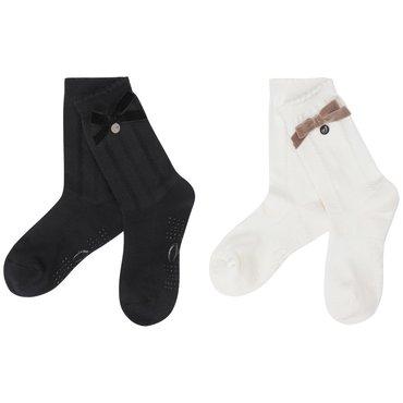 마스터바니 25F/W(421E3SC102)여성 심볼 벨벳 논슬립 중목양말