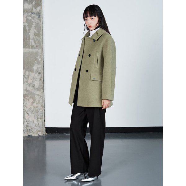 Double Pea Coat  Khaki (KE5X30M15H)