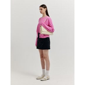 XUETY Cashmere Blend Knit Cardigan - Pink