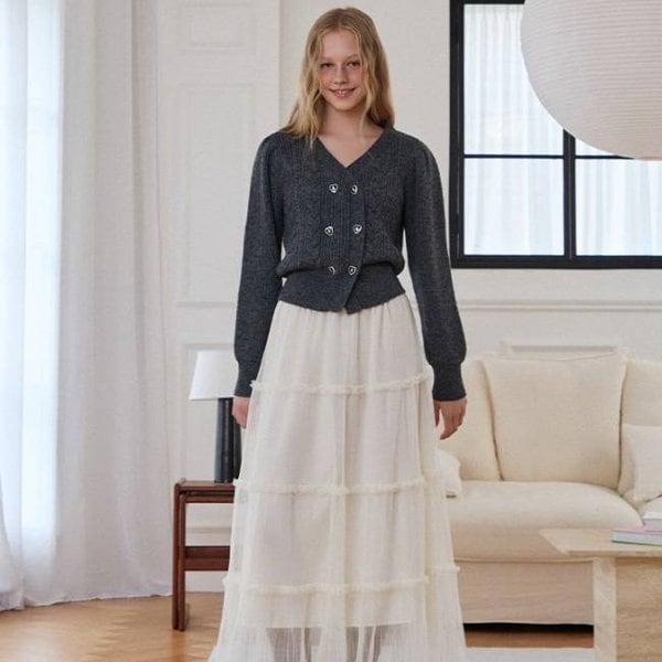 [여주점] 더블 버튼 꽈배기 니트가디건 ER4OKG53