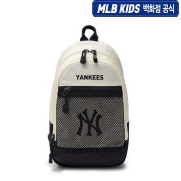 MLB키즈 [백화점공식]25SS  베이직 메쉬 슬링백 NY (Cream) 7ASGB045N-50CRS