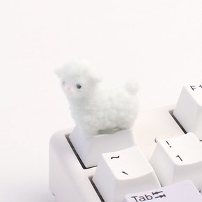 보송보송 키캡 알파카 양 후로킹 동물 포인트 커스텀 기계식 키보드 꾸미기 핸드메이드 선물