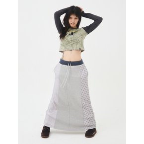 Starry Maxi Skirt Grey