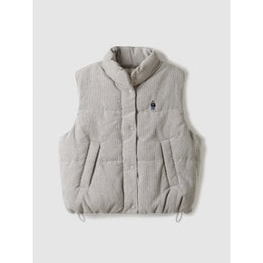 Corduroy Padding  Vest / WHVWE4912F