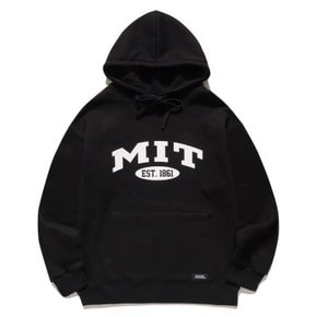 [유니버셜유니버시티] MIT 오버핏 후드 티셔츠 - 블랙