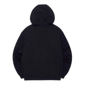 데님 아플리케 후드 집업 블랙 LE2501HZ02BK