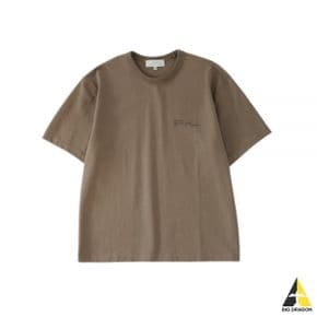 스튜디오 니콜슨 24 MODULE LOGO BOXY FIT T SHIRT - ROCK (1167) (모듈 로고