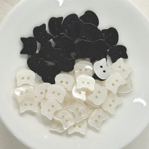 귀여운 고양이 단추 예쁜 이쁜 12mm 부자재 가디건 셔츠 블라우스 자켓 원피스 빈티지