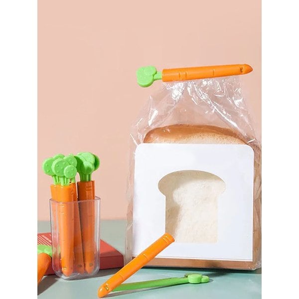 완벽 밀봉 당근 모양 밀폐 클립 (5개세트)