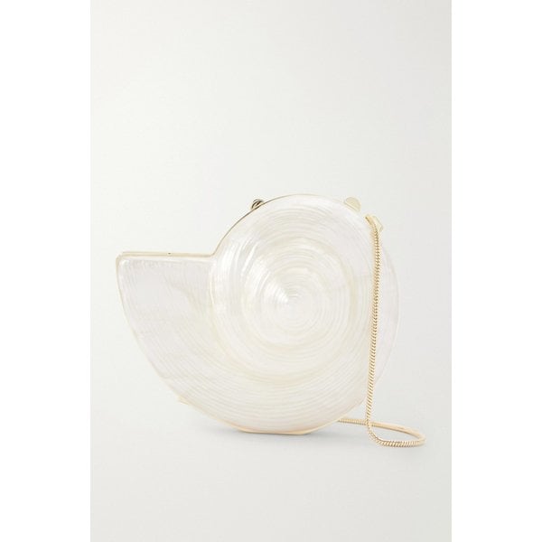 심카이 마리온 쉘 아크릴 클러치 크림 46376663163029594