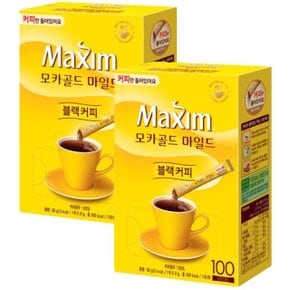 맥심 모카골드 블랙커피 커피만 200T (100T입x2박스) (WC16125)