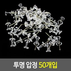 투명 압정 50개입 파티션압정 폴라로이드압정 압정Set - SSG.COM