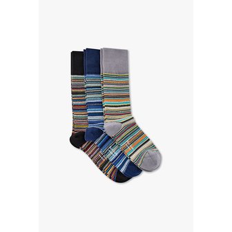 폴스미스 스트라이프 피케 삭스 3PACK 5715340101000