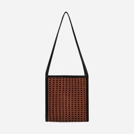 KWANI 2201 Handmade Weaving Tote Medium BK/CN