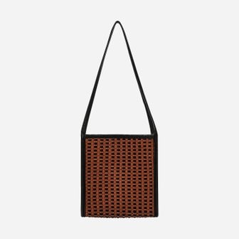 KWANI 2201 Handmade Weaving Tote Medium BK/CN