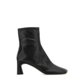 BALENCIAGA  Black leather Dutyfree ankle boots BLACK